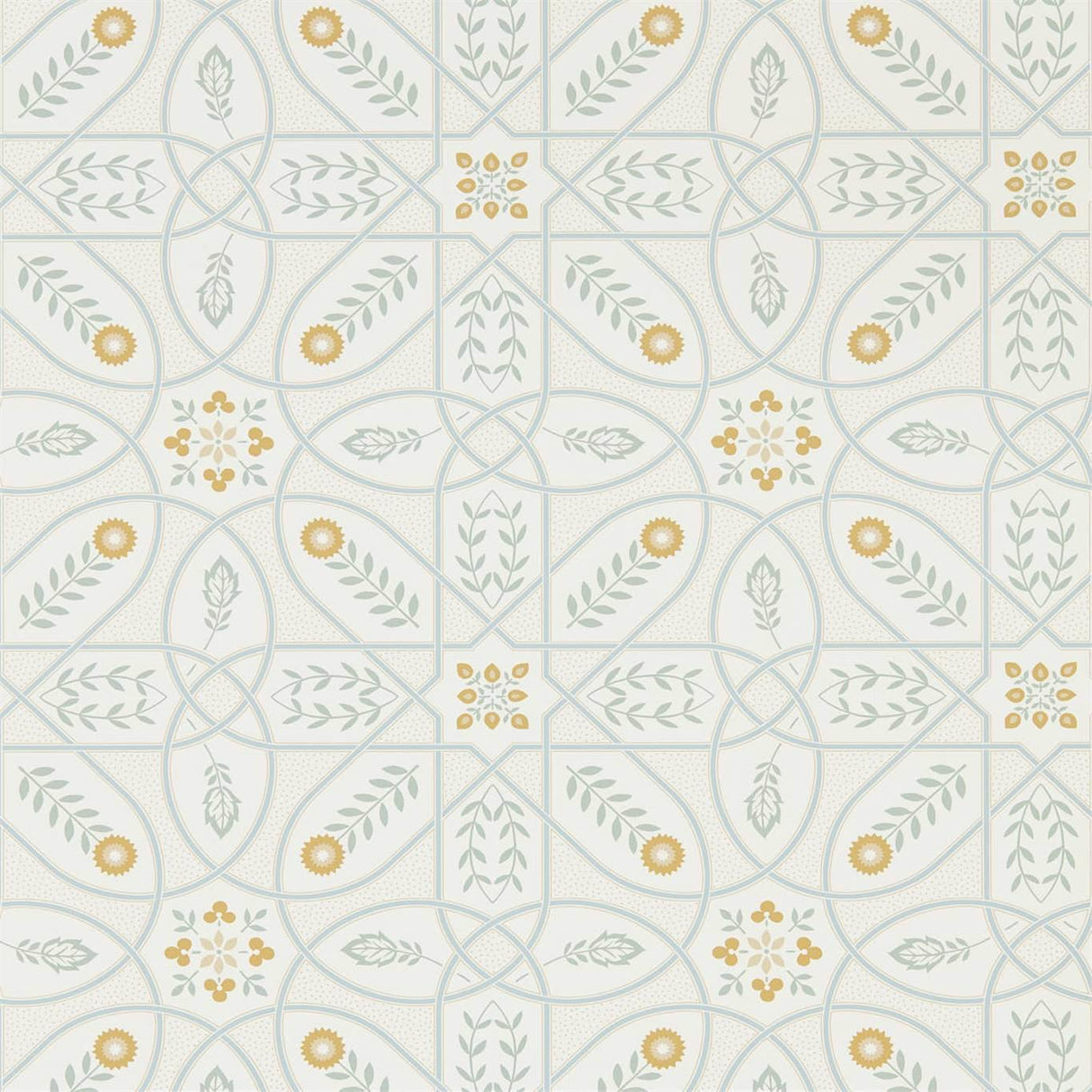 Morris & Co Brophy Trellis Ivory Sage Wallpaper