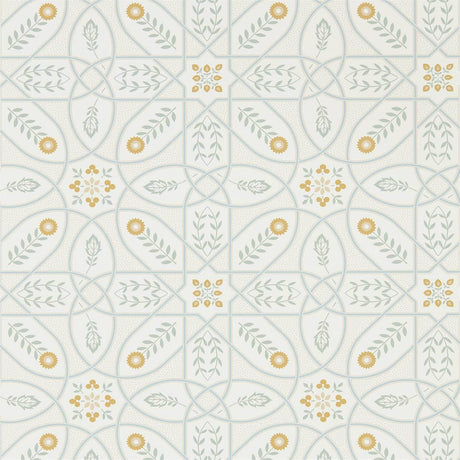 Morris & Co Brophy Trellis Ivory Sage Wallpaper