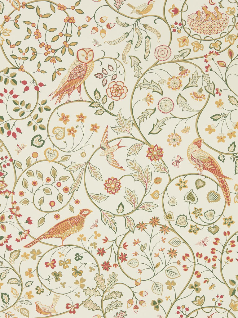 Morris & Co Newill Ivory Sage Wallpaper