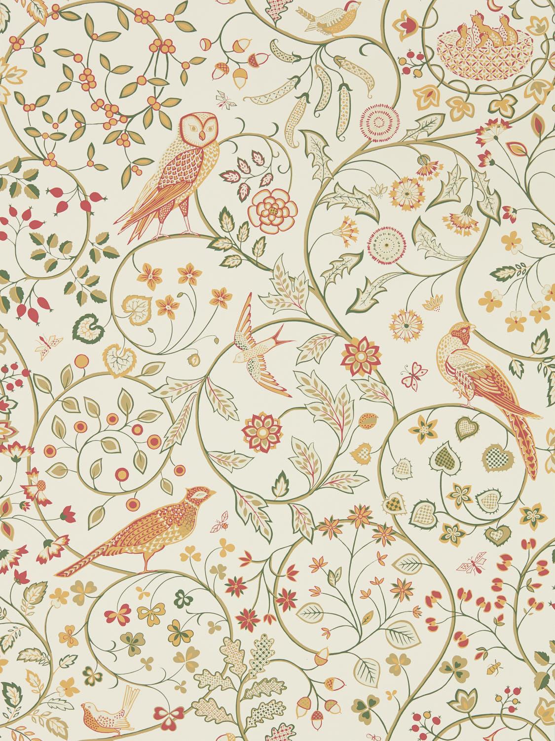 Morris & co Newill Ivory Sage Wallpaper