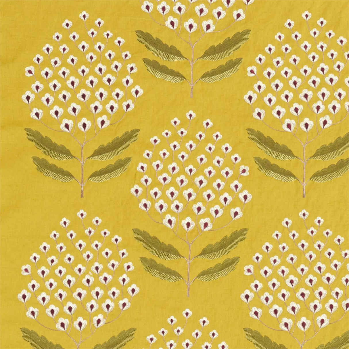 Sanderson Bellis Woodland Yellow Fabric
