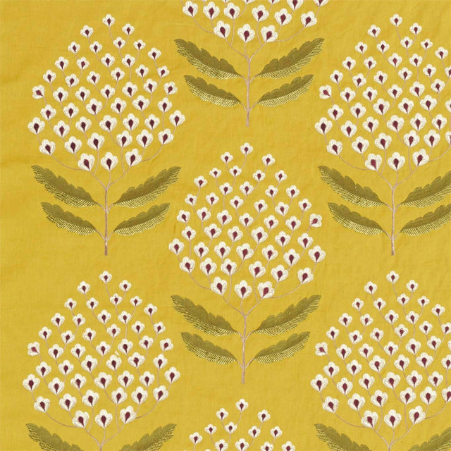 Sanderson Bellis Woodland Yellow Fabric