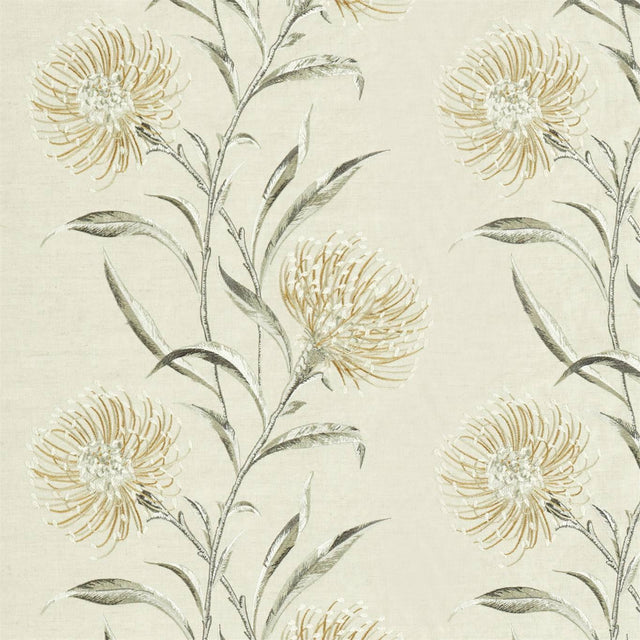 Sanderson Catherinae Embroidery Hay Fabric
