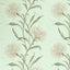 Sanderson Catherinae Embroidery Silver Mint Fabric