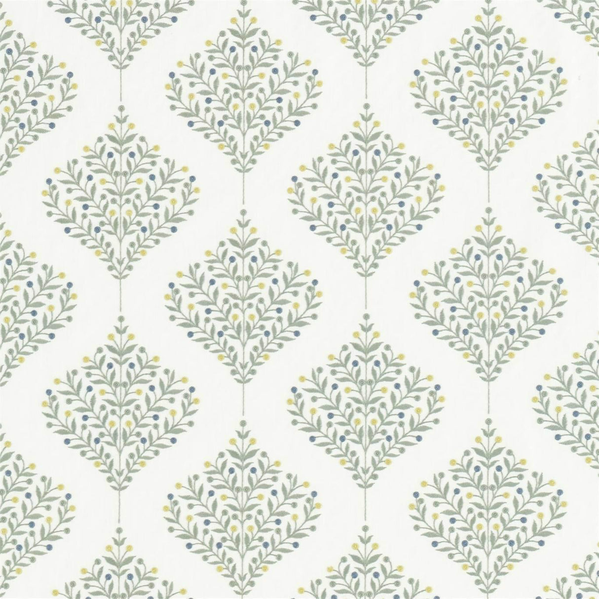Sanderson Orchard Tree Gardenia Green Fabric