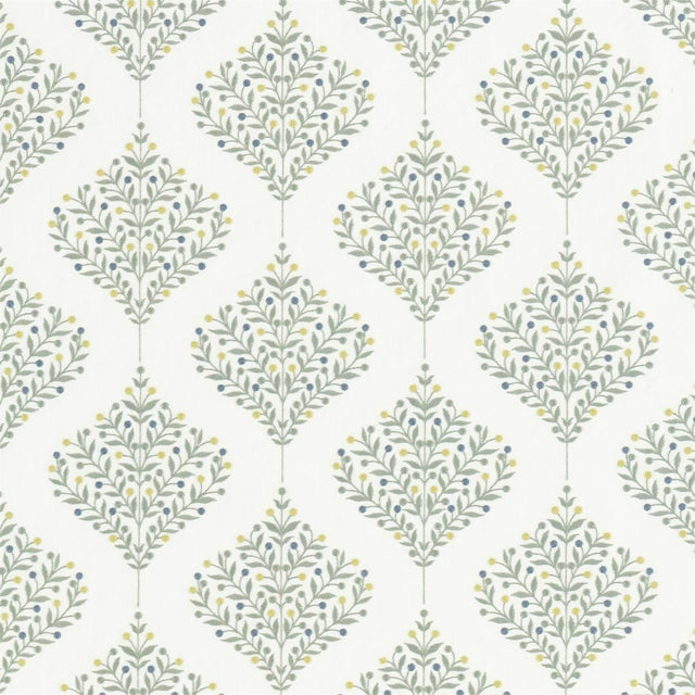 Sanderson Orchard Tree Gardenia Green Fabric