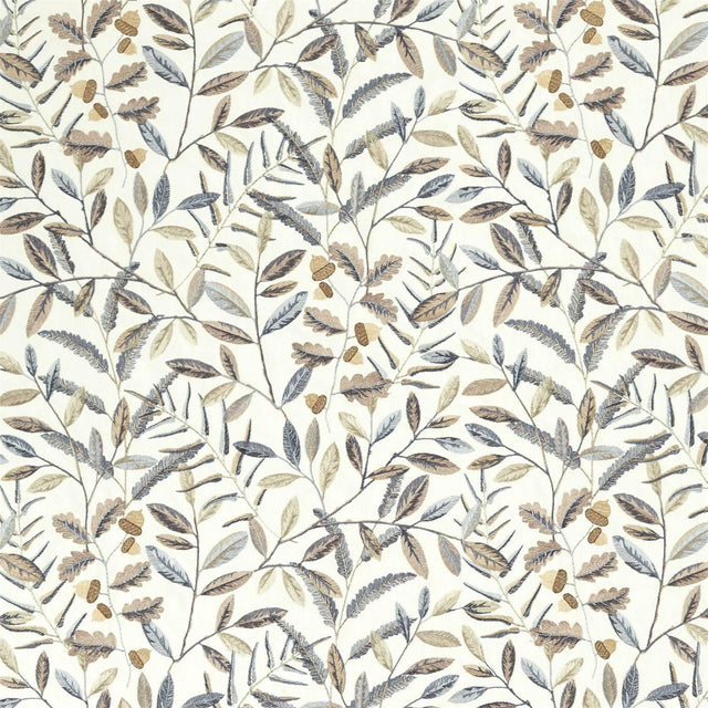 Sanderson Quercus Linen/ Steel Blue Fabric