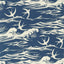 Sanderson Swallows at Sea Navy Fabric