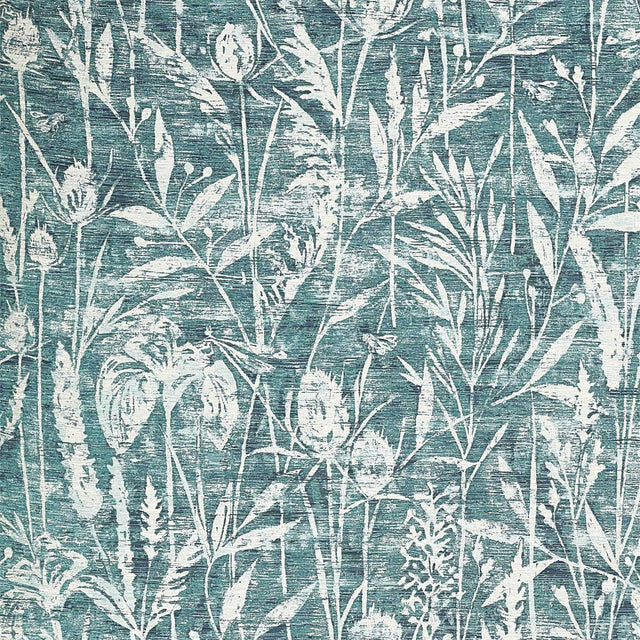 Sanderson Violet Grasses Cobalt Fabric