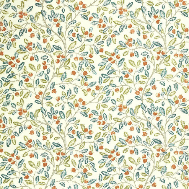 Sanderson Wild Berries Rowan/Chasm Fabric