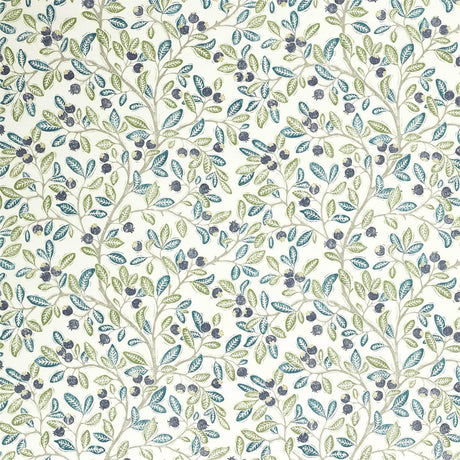 Sanderson Wild Berries Blueberry/Sage Fabric