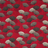 Sanderson Dandelion Clocks Red Fabric