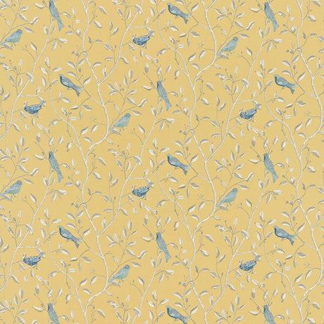 Sanderson Finches Yellow Fabric
