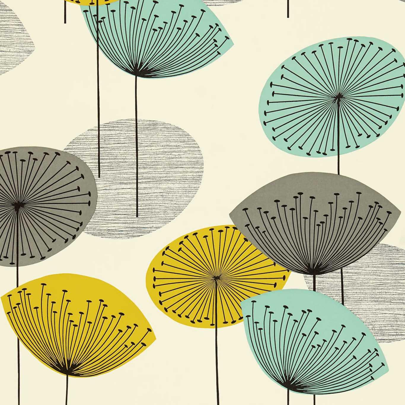 Sanderson Dandelion Clocks Chaffinch Wallpaper by Sanderson