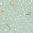 Sanderson Finches Duck Egg Wallpaper