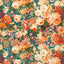 Sanderson Very Rose and Peony Kingfisher/Rowan Berry Fabric