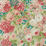 Sanderson Rose and Peony Blue Clay/Carmen Lt Wallpaper