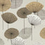 Sanderson Dandelion Clocks Metallic/Smoke Tree Wallpaper