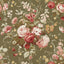 Sanderson Stapleton Park Olive/Bengal Red Wallpaper