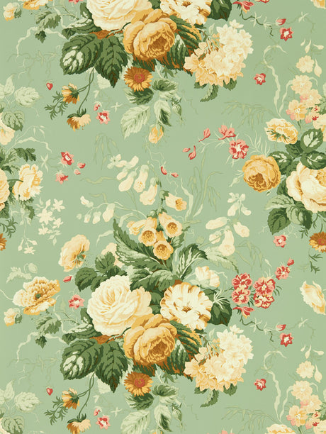 Sanderson Stapleton Park Sage/Honey Wallpaper