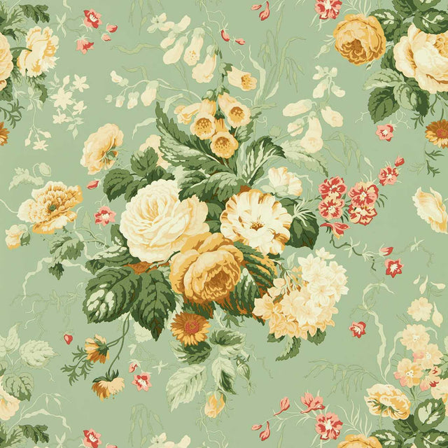 Sanderson Stapleton Park Sage/Honey Wallpaper