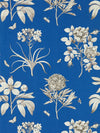 Sanderson Etchings & Roses French Blue Wallpaper