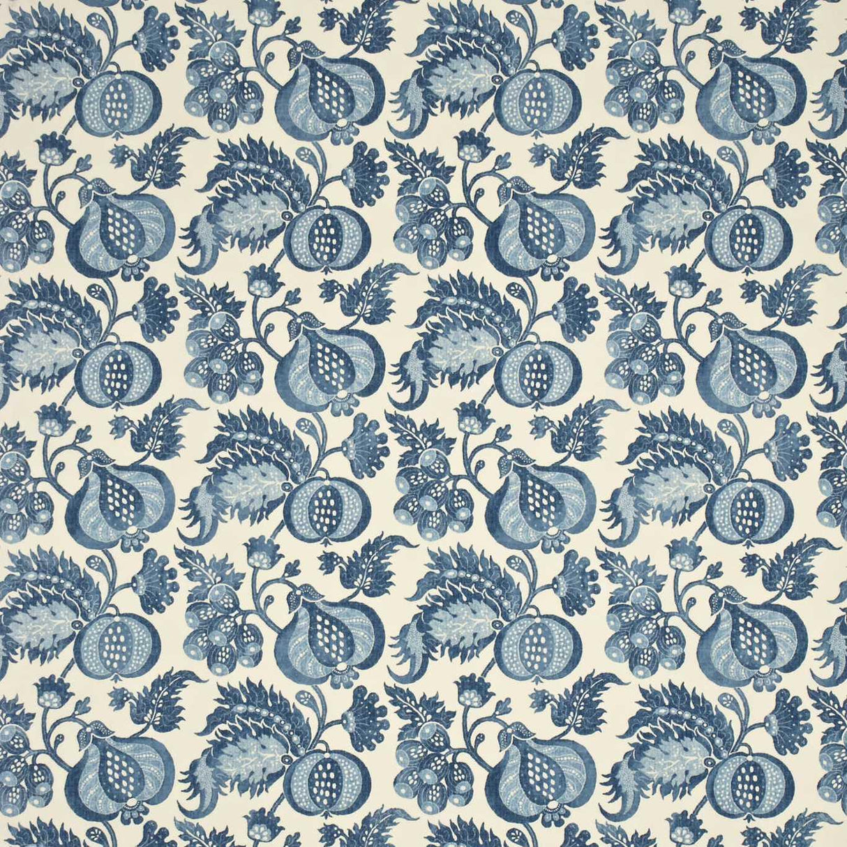 Sanderson China Blue Indigo/Neutral Fabric