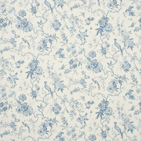Sanderson Pillemont Toile Ivory/China Blue Fabric