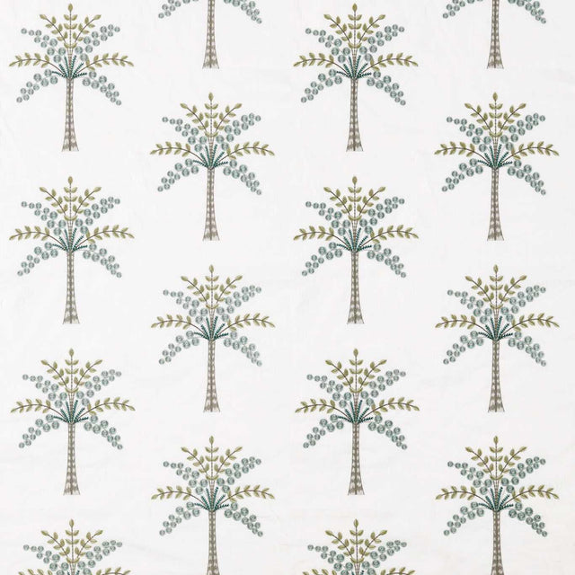 Sanderson Palm Grove Teal/Green Fabric