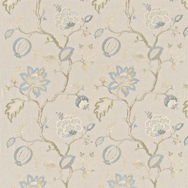 Sanderson Hadham Embridery Cornflower Blue/ Linen Fabric