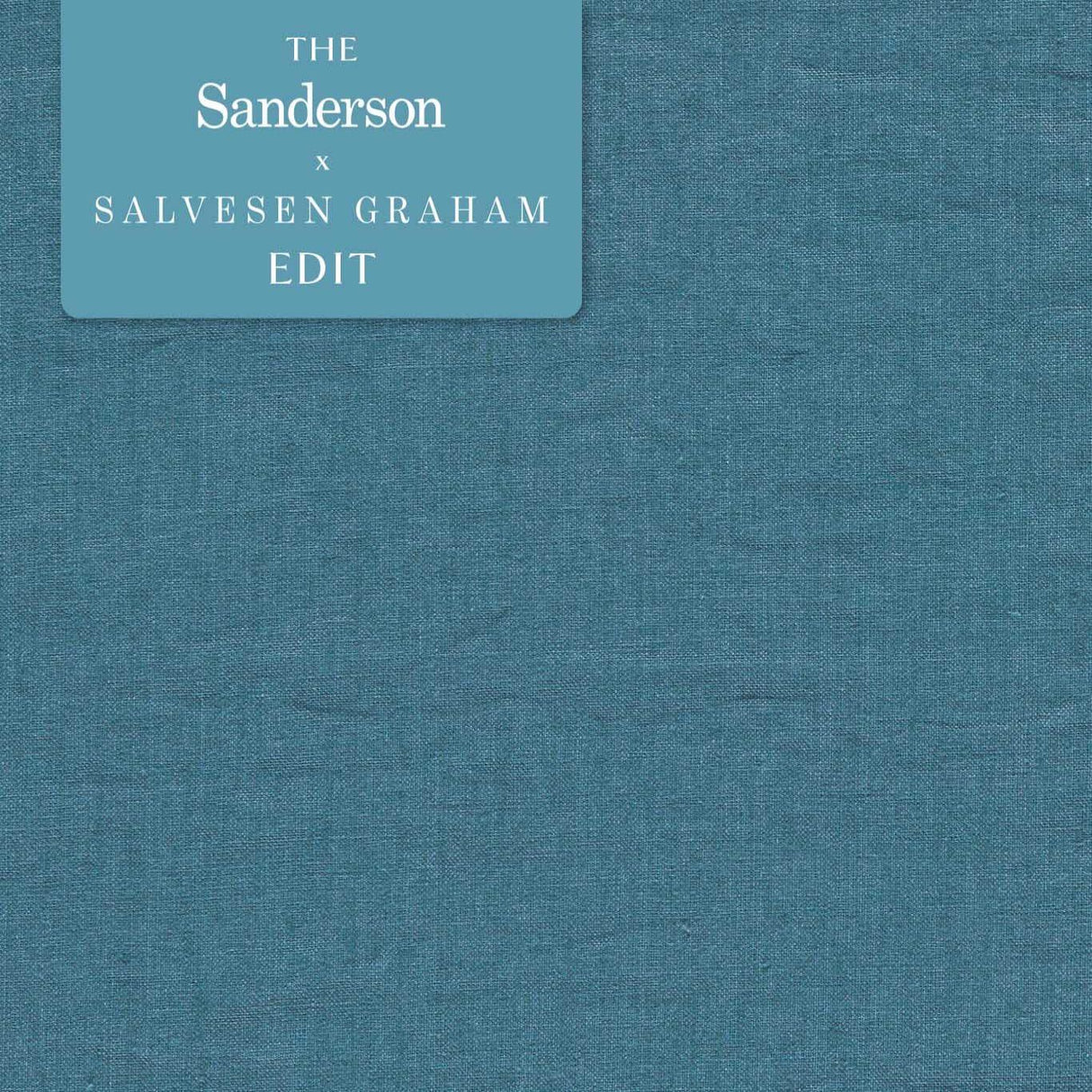 Sanderson Rue Linen Petrol Fabric