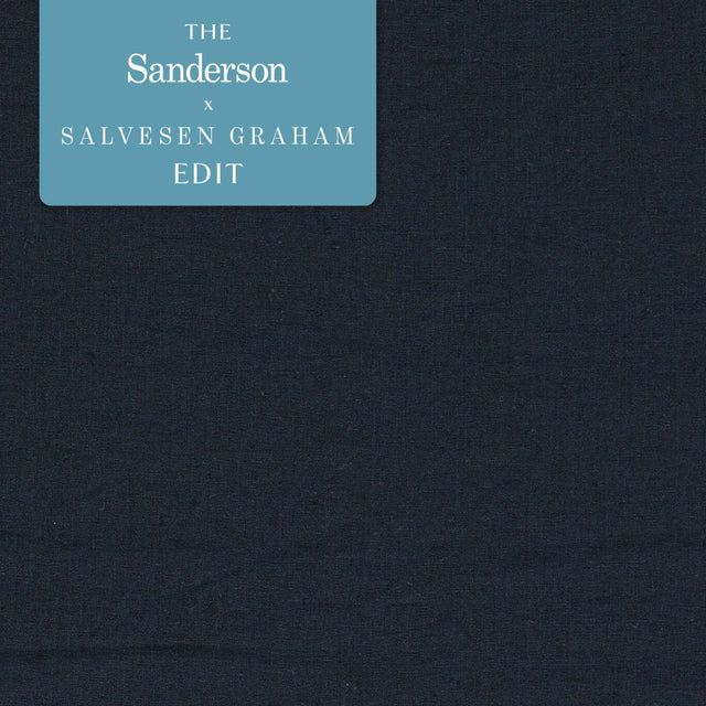 Sanderson Rue Linen Midnight Fabric
