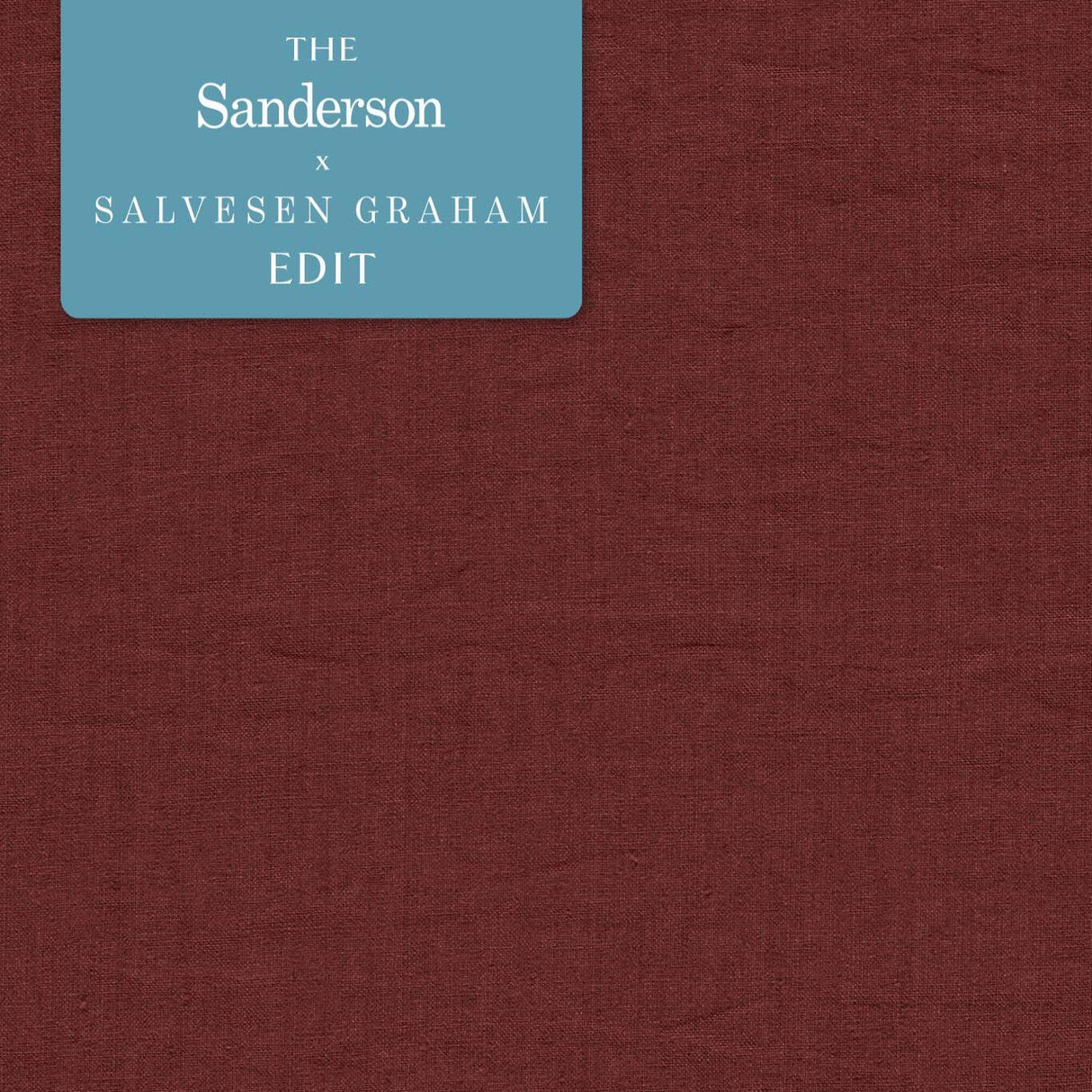 Sanderson Rue Linen Wine Fabric