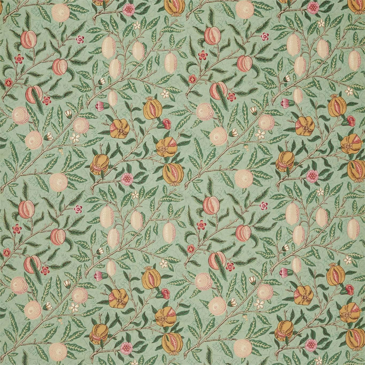 Morris & Co Fruit Velvet Privet/Thyme Fabric