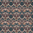Morris & Co Strawberry Thief Velvet Mulberry/Slate Fabric
