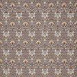 Morris & Co Snakeshead Velvet Mulberry/Saffron Fabric