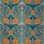 Morris & Co Honeysuckle and Tulip Velvet Woad/Mulberry Fabric