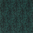 Morris & Co Indian Flock Velvet Cerulean/ Walnut Fabric