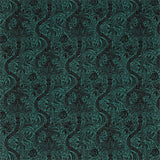 Morris & Co Indian Flock Velvet Cerulean/ Walnut Fabric