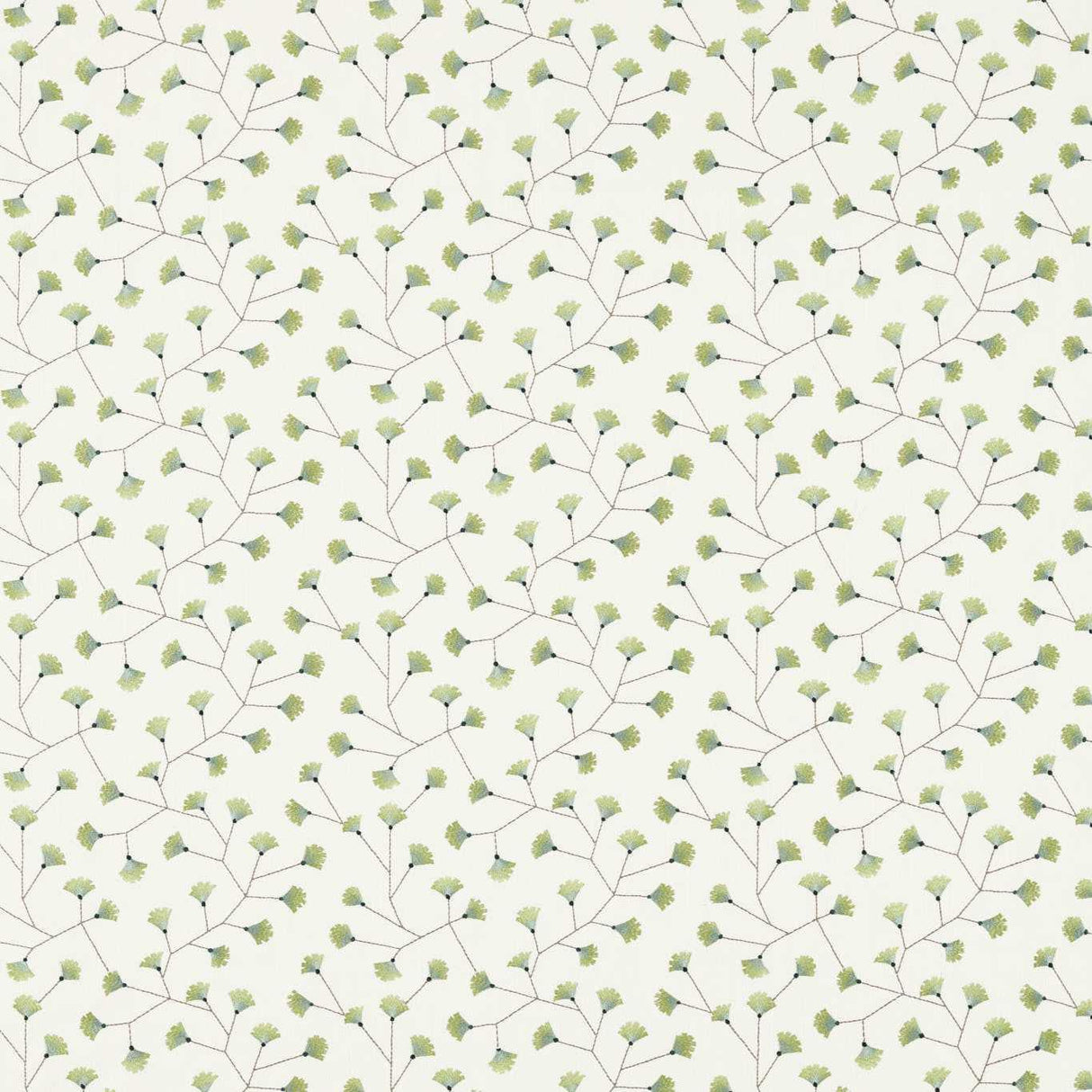 Sanderson Gingko Trail Winter Rocket Fabric