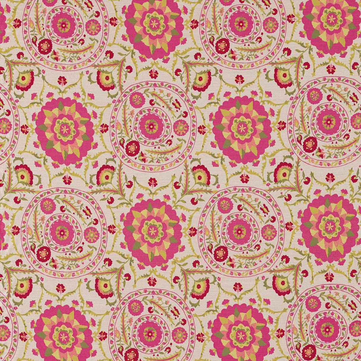 Sanderson Anthos Cerise/Lime Fabric