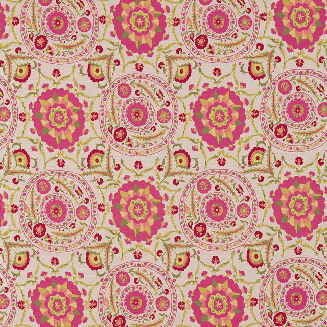Sanderson Anthos Cerise/Lime Fabric