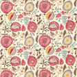 Sanderson Peas & Pods Cherry/Linen Fabric