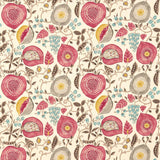 Sanderson Peas & Pods Cherry/Linen Fabric