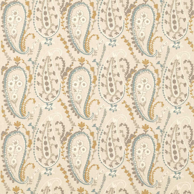 Sanderson Jamila Wedwood/Linen Fabric