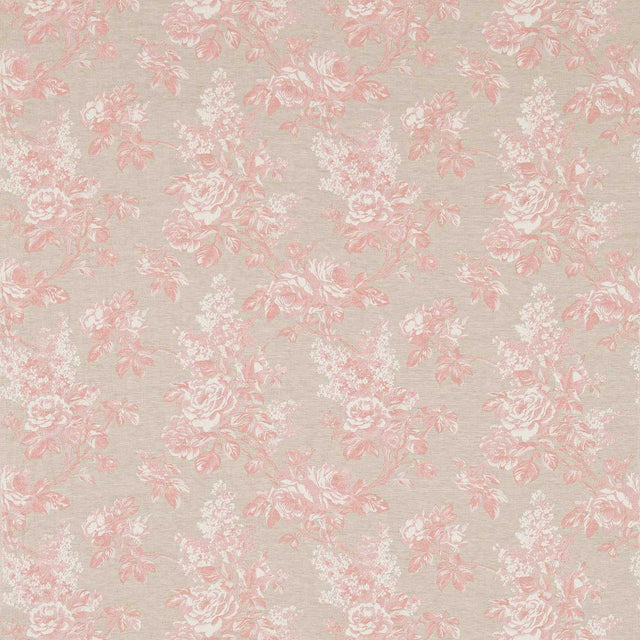 Sanderson Sorilla Damask Shell Pink/Linen Fabric