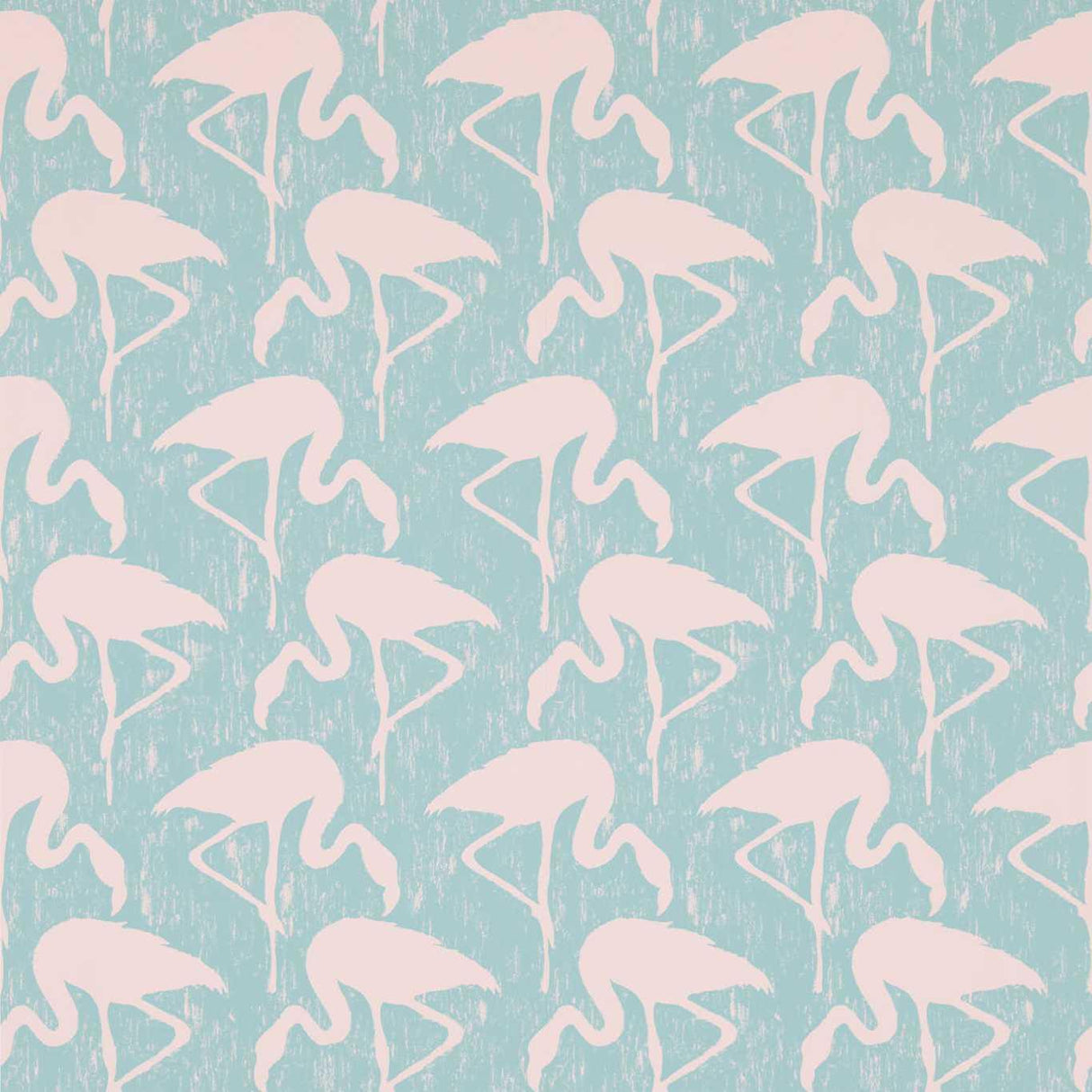 Sanderson Flamingos Turquoise/Pink Wallpaper