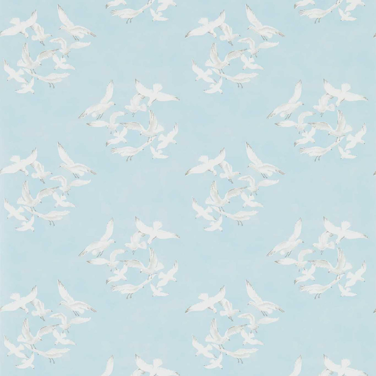 Sanderson Seagulls Blue Wallpaper