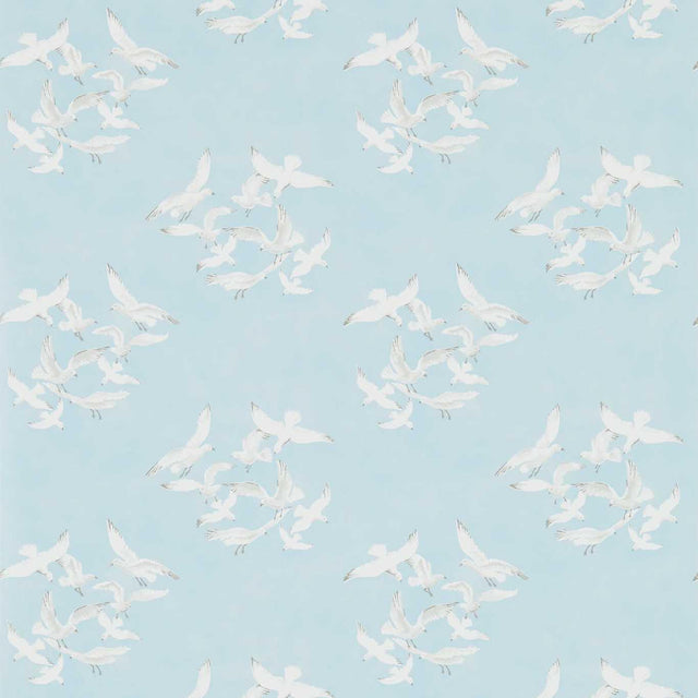 Sanderson Seagulls Blue Wallpaper
