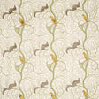 Sanderson Squirrel & Dove Emerald/ Rose Fabric